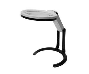 Konus Tafelloep Flexo-120 loupe de table multifonctionnelle avec éclairage LED et grossissement 2x/5x
