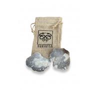 Konvoysg English Flint Pierre pour une utilisation avec une en acier carbone Striker d'urgence est livré avec un petit sac de jute