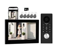 KONX Portier Video KW07 2 Fils + écran 7" 2MP 1080p Tuya interphone WiFi, Relais Portail, Badge RFID