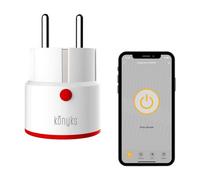 Konyks Priska Max 3 FR Prise Connectée - WiFi + BT, Fonctions Avancées V3, 16 A, Compteur de Consommation, Compatible avec Alexa et Google Home & Tuya Blanc