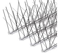 Konzept 11 - Lot de 20 pics anti-oiseaux en acier inoxydable contre les pigeons, les moineaux, les martres, les chats - Répulsif anti-pigeons pour balcon, rebord de fenêtre, jardin - Respectueux des