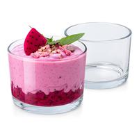 Konzept 11 Verrines en verre 200 ml - lot de 6 pièces transparentes de haute qualité pour desserts individuels, tiramisu, panna cotta et mousses