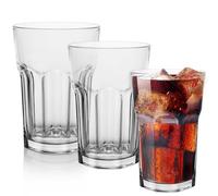 KONZEPT Ensemble de 12 Verres d'Eau, Set de Verres à Boire, 270ml Verres Empilables - Parfait pour Jus, Cocktails, Latte Macchiato, Ensemble de 12 Verres