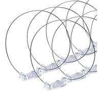 KONZEPT Lot de 6 répulsifs anti-pigeons en acier inoxydable durable avec base en plastique résistant aux UV - Protection efficace contre les oiseaux pour balcon, rebord de fenêtre et toit - Montage