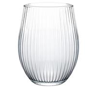 KONZEPT Lot de 8 verres striés de 500 ml, verres à eau, passent au lave-vaisselle