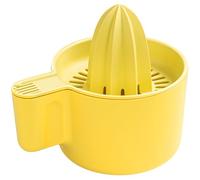 KONZEPT Presse-Agrumes Manuel 500 ml avec Récipient et Bec Verseur, Presse-Citron Sans BPA, Extracteur de Jus pour Citrons, Oranges et Citrons Verts, Filtre Intégré, Jaune