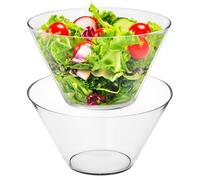 KONZEPT Saladier en verre 16 cm, 830 ml, lot de 2, bol de cuisine pour salades, fruits et desserts