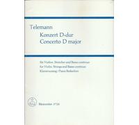 Konzert f r Violine, Streicher und Basso continuo - D-Dur/D major/R majeur