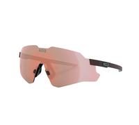KOO Nebula Lunettes de soleil de sport, vision à contraste élevé, protection UV, pour course à pied, cyclisme, ajustement enveloppant, pour homme et femme, couleur chocolat mat