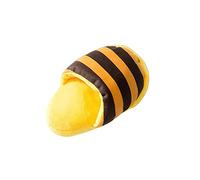 KOOBS Chien Jouet 2 Pièces Fun Interactive Dog Toy pour Petit À Moyen Chiens Chaussettes Slipper Squeak Jouet Chiot Mâcher Jouet Chien-Yellow Slippers