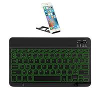 KOOCHUWAH Clavier sans Fil Rétroéclairé Bluetooth Clavier AZERTY pour iPad Pro Air Mac PC Compatible avec Tablettes Windows Android iOS Téléphone Portable Smart TV