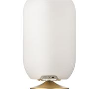 Kooduu Atmos Lampe d'Enceinte Portable - Lumière LED dimmable, Haut-Parleur Bluetooth sans Fil avec Support de Bouteille de vin intégré - Décoration d'intérieur et d'extérieur, Laiton