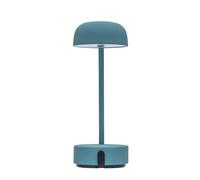 Kooduu - Lampe de table Fokus - Lampe de bureau et de lecture de chevet - Portable, Dimmable et Rechargeable via USB, Turquoise