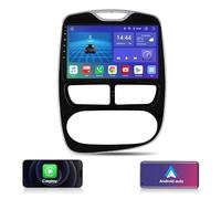 KooDux 8 cœurs 10,1 Pouces 6&64GB Radio de Voiture pour Renault Clio 2012-2016, écran Android Auto Support carplay/Android Auto/BT/WiFi / 4G - SIM/AM/FM/RDS contrôle au Volant/entrée