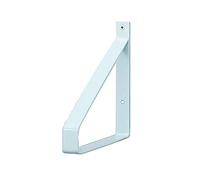 KOOEIN 2X Supports Étagère Triangle,Supports De Rangement Flottants,Équerre Industriel Mural,Étagère en Fer Forgé,Noir/Or/Blanc,Support Décoratif pour Chambre À Coucher,Blanc,30cm/12in