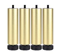 KOOEIN Pieds De Canapé,4X Pieds De Meubles,Pieds De Remplacement Bricolage,Pieds en Métal pour Armoires,39 Tailles,Pieds Réglables,m8,Personnalisables,Gold-13cm/5in
