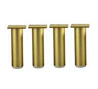 KOOEIN Pieds De Meubles Noirs,Pieds De Canapé,Pieds De Support en Métal,Pieds De Table Basse,33 Tailles,4X Pieds D'armoire De Salle De Bain,Alliage D'aluminium,roulement 300kg,Gold-35cm/13.8in