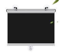 KOOEIN Store Enrouleur à Ventouse sans Perçage,Rideau Occultant,30/40/45/50/58/65/80cm De Large Stores à Isolation Thermique Et Protection Contre Les UV,Réglage De La Lumière,Black-80x140cm/31x55in