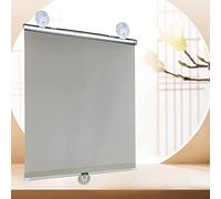 KOOEIN Stores Rouleau occultant a Ventouse, 75% Rideaux d'ombrage, Rideau à enroulement universels pour fenêtres et Portes, Store Thermique réglable, Volets léger avec ventouses,Grey-40x125cm/16x49in