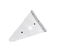 KOOEIN Supports D'étagère,Équerre Triangle Caché X2,Étagère Murale,Support De Rangement Flottant,Étagère Décoratif pour Salon,Style Européen,avec Accessoires,Blanc,14x13cm/5.5x5in