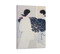 KOOHTAA Andre Brasilier Chantal Au Bouquet Bleu Devant La Glace Poster Art mural Impression sur toile Poster d'œuvres d'art Décoration de chambre 40 x 60 cm