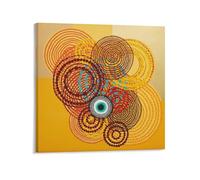 KOOHTAA Beatriz Milhazes Serpentina Affiche d'art mural sur toile d'œuvres d'art esthétique 70 x 70 cm