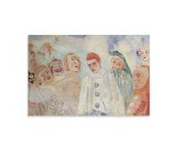 KOOHTAA JAMES. ENSOR Poster décoratif à suspendre représentant le désespoir de Pierrot (50 x 75 cm)