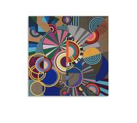 KOOHTAA Poster tropical Beatriz Milhazes Sonho - Impression sur toile murale - Décoration murale - 30 x 30 cm