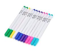 KooingTech Lot de 12 craies de couture, marqueurs à tricoter, stylo soluble dans l'eau, 7 couleurs W