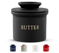 Kook Beurrier avec couvercle, beurre doux à tartiner, beurre français en céramique à laisser sur le comptoir avec ligne d'eau, beurrier, décoration de maison et de cuisine, parfait pour cadeau de Noël