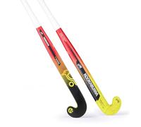 Kookaburra Contour Hockey Stick Crosse Unisexe, Rouge et Jaune, 37.5" Light