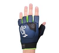 Kookaburra Gant de Hockey Pro Spirit - Taille L Main Gauche - Coque en TPU, Inserts en HDF, Paume caoutchoutée, Gris/Citron Vert