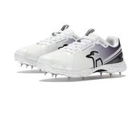 Kookaburra Mixte KC 2.0 Spike Cricket Shoe Chaussure, Blanc/Noir, 12 UK