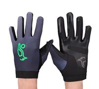 Kookaburra Nitrogen Gants de Hockey - Grip intégral des Doigts, Paire légère, Noir (Taille M)