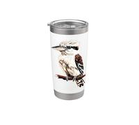 Kookaburra Oiseau Martin-chasseur Géant Australie Gobelet isotherme en acier inoxydable double paroi
