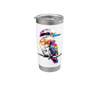 Kookaburra Oiseau Martin-chasseur Géant Australie Gobelet isotherme en acier inoxydable double paroi
