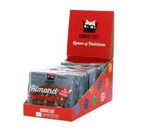 Kookie Cat Amande & Chocolat-Biscuits Vegan Emballés Individuellement, Sans Gluten, Sans Soja, Biologique, Amande & Avoine-12 X 50g Multipack