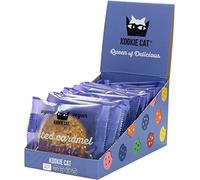 Kookie Cat Caramel Salé Amande-Biscuits Végétaliens Emballés Individuellement, Sans Gluten, Sans Soja, Biologique, Amande & Avoine-12 X 50g Multipack
