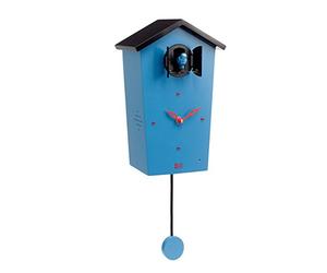 KOOKOO Birdhouse Bleu, Coucou Moderne avec Chants des 12 Oiseaux ou Coucou