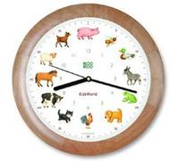 Kookoo - horloge animaux de la ferme, modèle en cadre bois