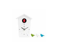 kookoo - horloge mini birdhouse chants d'oiseaux kookoo - blanc