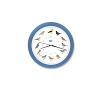 KOOKOO Singvögel Quartz Bleu-Ciel, Horloge des Oiseaux, Un Pendule Murale avec 12 Oiseaux indigènes et enregistrements de la Nature, Horloge avec senseur de lumière