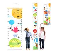 KooKooBaby Toile de croissance pour bébés et enfants - Tableau sur toile amovible enroulable avec cadre en bois - 20,1 x 208,3 cm (montgolfière)