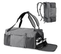 kookoomia Sac de Sport Homme Femme avec Compartiment de Chaussures et Poche Humide Sacs de Voyage 45L Duffel Bag Trousse Toilette pour Gym Sport Voyage Yoga Fitness Weekend