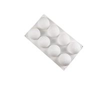 KookuLEE 8 trous Fruits Noix De Coco Mousse moule à gâteau avec couvercle beignet cuisson forme plateau moule à gâteau moule pour dessert Mousse moule à pâtisserie outils spirale moule en silicone