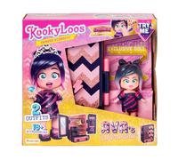 KOOKYLOOS Avas Wardrobe Wardrobe avec plus de 18 accessoires de mode et une poupée exclusive avec 3 expressions amusantes KOOKYLOOS