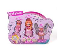 KOOKYLOOS Fairytale Mix & Match, Hearts - Poupée 3 en 1 sur Le thème Fantaisie - Contient 1 poupée, 1 Tenue de Princesse, 1 Tenue sirène et 1 Tenue de fée