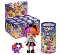 KOOKYLOOS Série Party Time - Poupées Surprises à Collectionner avec Accessoires de Mode, vêtements, Chaussures et Jouets et 3 Expressions Amusantes