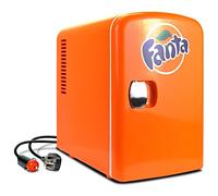 Koolatron Mini réfrigérateur pour chambres à coucher 4 L Petit réfrigérateur 6 canettes Réfrigérateur de table Mini réfrigérateurs silencieux pour (Orange)