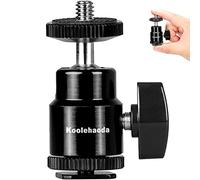 Koolehaoda Adaptateur de Chaussure pour Moniteur LCD à tête sphérique Mini 1/4 "Griffe Porte-Appareil Photo (Taille M - 1 pièces)